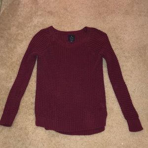 American Eagle Maroon Jegging Sweater